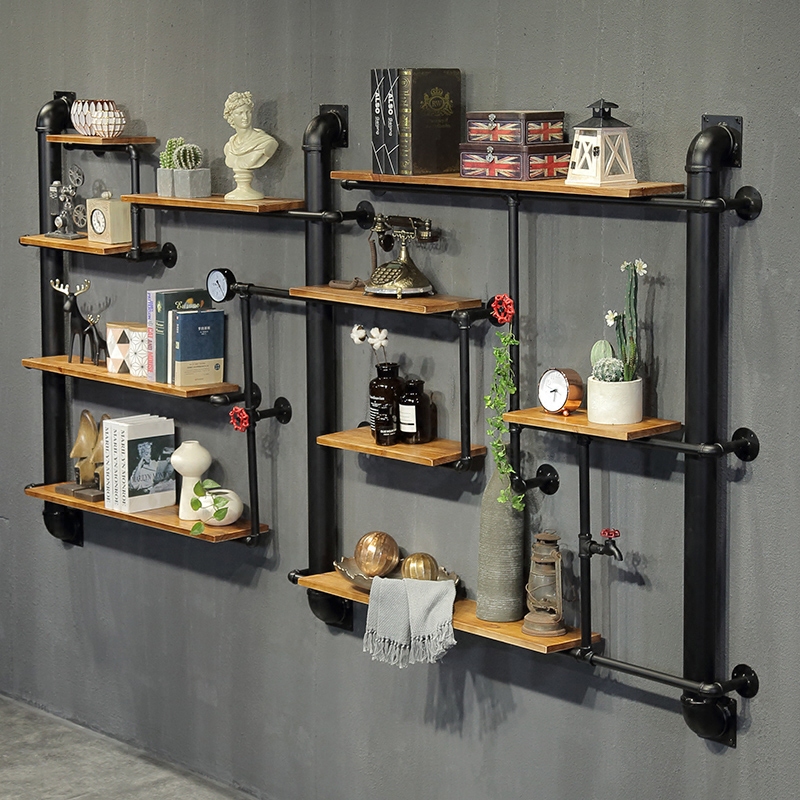 Water Pipe Rack Industrial Wind Decoration Wall Steel Pipe