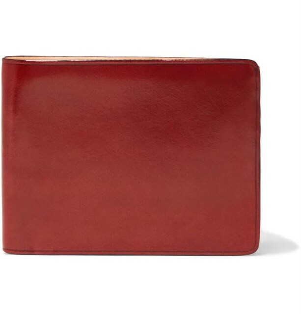 IL BUSSETTO Buffed Leather Folding Wallet