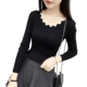 Mùa xuân 2019 và mùa thu mới hoang dã của phụ nữ áo sơ mi dài tay chạm đáy áo len Hàn Quốc áo len nữ mẫu áo len đẹp 2021 Vòng cổ áo len