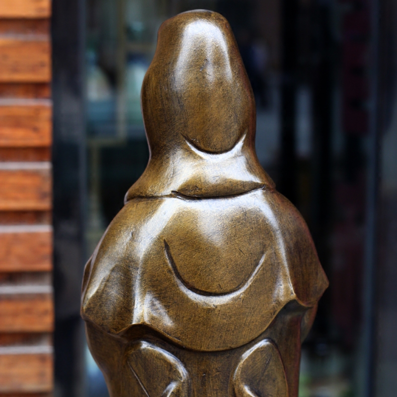 Jingdezhen violet arenaceous guanyin Buddha to protect peaceful town curtilage home temple school hall, feng shui act the role ofing is tasted furnishing articles