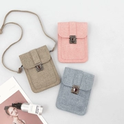 Túi đựng điện thoại di động nữ 2018 mới mini bag mùa hè hoang dã dọc điện thoại di động ví đeo chéo túi đeo vai thủy triều