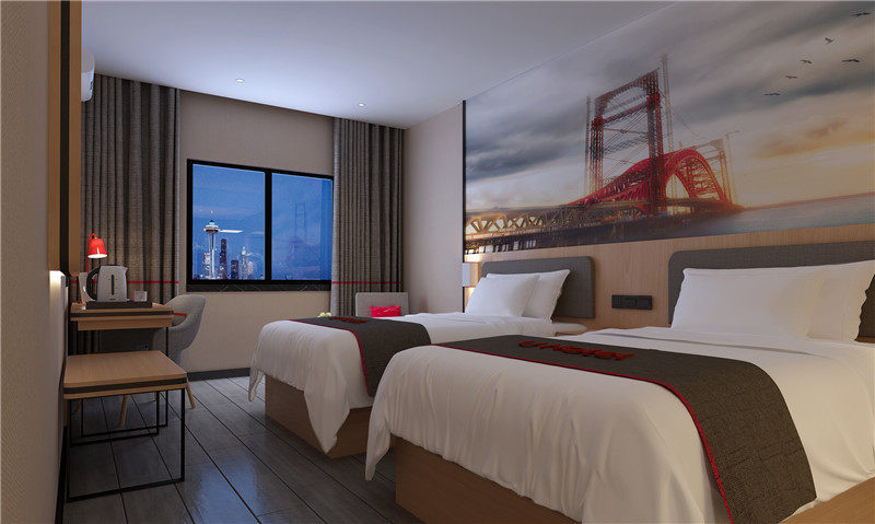 Shangguest Youhotel Guangdong Qingyuan Yingde City Car Station Shop Advanced Double Bed Room