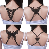 Cô gái mùa hè Bướm Ren Trở lại chéo Đồ lót Vai Dây đeo Làm đẹp Áo ngực Dây đeo Sexy Wide Hook Bra Belt phụ kiện áo lót