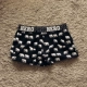 Quần lót nam cotton gợi cảm Quần lửng mid-boy rộng kích thước boyshort Quần lót nam trẻ trung