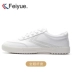 Leap mới microfiber da trắng giày không thấm nước xu hướng giày thể thao những người yêu thích giày trắng giày thông thường 8128 - Dép / giày thường giay the thao nam Dép / giày thường