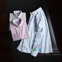 Influx nam ve áo đơn ngực tương phản màu thẳng đứng kinh doanh bình thường áo sơ mi dài tay oxford áo dài cổ vuông