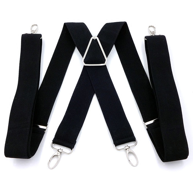 3.5cm Wide Cross X-Shaped Four-Hook Buckle Elastic Strap Clip Extended Hook Hook Buckle Suspender Pants Shoulder Strap
