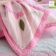 Sợi màu ba mảnh trẻ em giường bìa bông quilting Hàn Quốc phim hoạt hình bướm màu hồng hoa cô gái là điều hòa không khí - Trải giường ra trải giường Trải giường