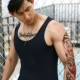 Mùa hè 2018 mới áo vest cổ tròn thể thao nam thể thao thấm mồ hôi bó sát co giãn cotton mỏng chạm đáy áo