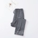 Quần pyjama nữ mùa hè cotton mùa xuân và quần mùa thu lỏng lẻo phần thể thao giản dị thoải mái phương thức sọc nhà quần
