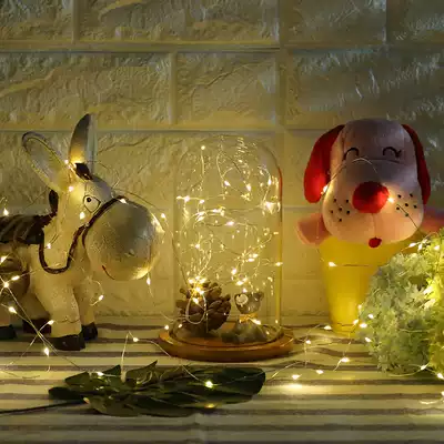 led lights flashing lights firefly lights string starry lights girl heart bedroom copper wire lights wedding decorative lights