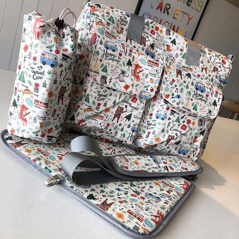 Lebean New Pint Multifunction Large Capacity Mommy Bag Waterproof Single Shoulder Inclined Satchel Super Light Mommy Bag