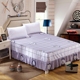 Bông giường váy một mảnh ký túc xá sinh viên độc thân 1,5m bông bedspread Simmons bảo vệ tay áo đôi 200x220 - Váy Petti giường váy Váy Petti