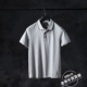 Mùa hè mới nam đơn giản Áo sơ mi ngắn tay Polo Tương phản cổ áo màu rắn thêu hoang dã giản dị ve áo ngắn tay