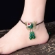 Phong cách quốc gia retro vòng chân gió nữ trang sức làm bằng tay nữ phiên bản Hàn Quốc của sinh viên đơn giản Sen Sở mật ong chân chuỗi vòng - Vòng chân lắc chân Vòng chân
