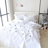 Phiên bản Hàn Quốc của tấm trải giường được giặt bằng chăn ba mảnh mùa hè mát mẻ duy nhất chăn bông điều hòa không khí là tấm phong cách châu Âu ga giường thun lạnh hàn quốc