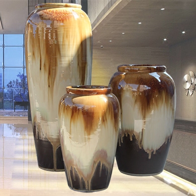 Jingdezhen of large vases, the sitting room porch place Chinese up flower flower implement hotel ceramic decoration