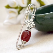 Áo khoác sáng tạo pin trang trí khóa áo cardigan lớn đơn giản văn chương trâm cài phụ nữ trăm phù hợp với khí chất retro