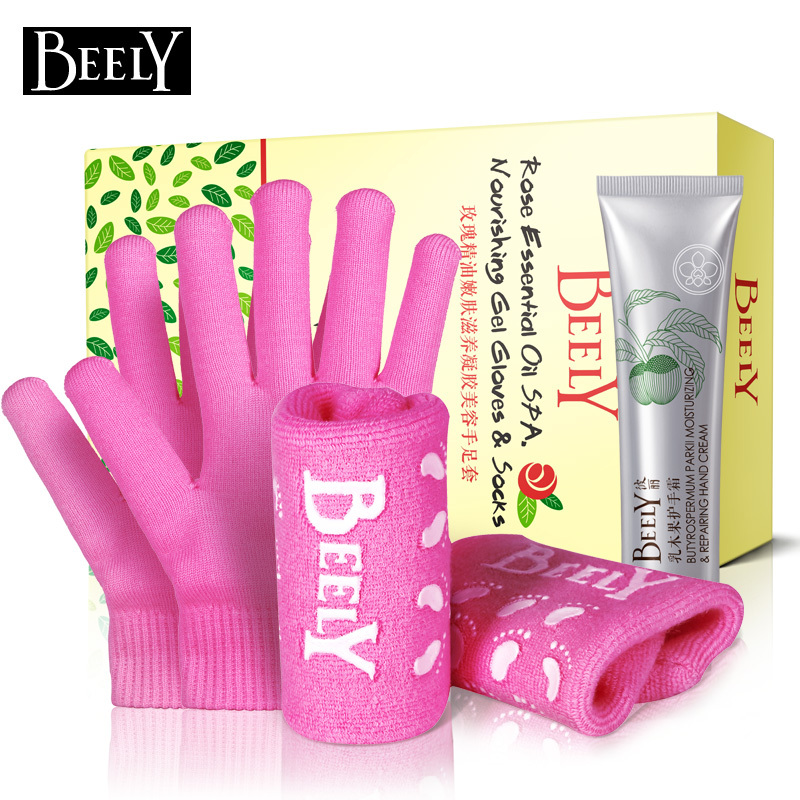 beely  彼丽 凝胶手套手部护理 补水保湿修复嫩白正品 包邮