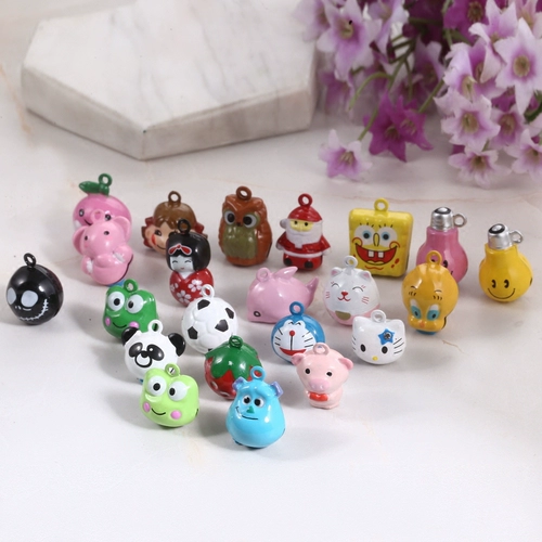 Мультяшный аксессуар ручной работы, медный колокольчик, «сделай сам», домашний питомец, кот, 1 шт