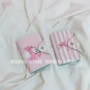 Cô gái trái tim màu hồng net thẻ đỏ gói thẻ đa thẻ tập flamingo danh thiếp chủ phim hoạt hình dễ thương gói tài liệu ví đựng thẻ minni kháng nước