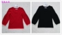 Counter là thương hiệu mới mùa xuân và mùa thu của phụ nữ màu đen đỏ viscose mỏng phần mỏng bảy điểm đèn lồng tay áo len ngắn áo len nữ hàng hiệu