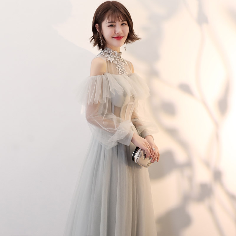 Robe de soirée manchon de lanterne - Ref 3210582 Image 5
