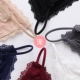 3 Gói Quần lót ren Quần lửng cotton nữ Sexy Sexy trong suốt quyến rũ trong suốt Ice Silk Girl Hot Low Eo Brief - Vòng eo thấp