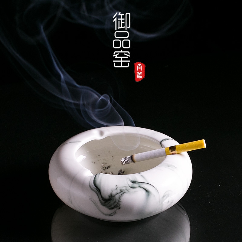 Supreme Tobacco Ashtray Creativity Brief Modern Personality Nordic Trend Multifunction Jingdezhen Living-room Bedroom