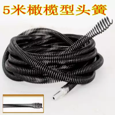 Dreamer encryption spring electric drill dreamer sewer toilet household blocking tool 5 m olive head Spring