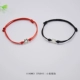 Phiên bản Nhật Bản và Hàn Quốc của sinh viên đơn giản Sen Sở sao tươi S925 vòng chân bạc nam và nữ vòng tay dây đỏ đôi mẫu hoang dã vòng chân nữ bạc Vòng chân