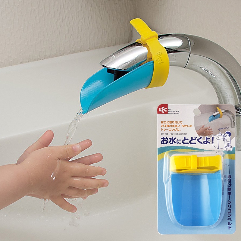 Japan LEC Baby Children Wash Water Diversion Water Diversion Equipment Faucet Extension lengthened water nozzle Guide Sink