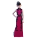 Cô gái mới mặc váy sườn xám mỏng kiểu Trung Quốc ren catwalk trang phục trẻ em thời trang cổ áo màu đỏ hồng - Váy trẻ em