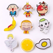 Phong cách Harajuku phim hoạt hình Nhật Bản trâm cài áo trẻ em áo nịt ngực khóa huy hiệu Phiên bản tiếng Hàn của em bé hoang dã
