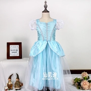 Disney Girls Ice Chrysalis Cinderella Princess Váy Tutu Trẻ em Trang phục Halloween