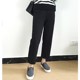 COCO slightly fat mm 2024 spring and autumn loose large size straight pants slimming wide-leg trousers high waist flesh-covering casual pants trend