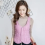 Áo sơ mi mùa thu và mùa đông mới của phụ nữ mỏng vest ngắn vest vest nữ dưới cotton vest ấm cotton lót thủy triều áo khoác len nữ