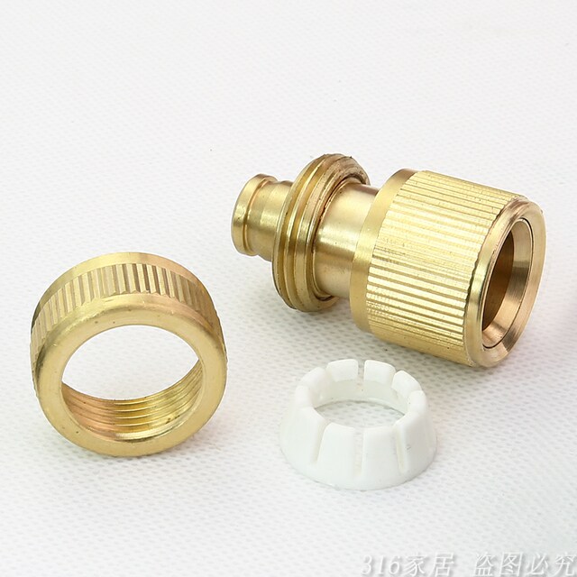 1/2 all-copper quick connector 4-point copper water stop connector car wash water gun connector water pipe connector