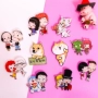Cặp vợ chồng Nhật Bản Harajuku Cặp đôi dễ thương acrylic Trâm CP CP Nhân vật hoạt hình Pin Gói với Ngực - Trâm cài cài áo cao cấp