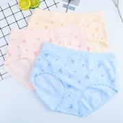 Đồ lót cotton in hoa, cô gái nhỏ ren hoa, cotton, thắt lưng, học sinh cấp ba dễ thương, quần đùi, nhỏ tươi