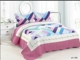 Đồng bằng bông quilted quilted rửa chăn bông chăn đơn mảnh ba mảnh đôi điều hòa không khí chăn bông drap giường cotton Trải giường