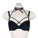 Váy braJJ Hàn Quốc màu đen thời trang bikini bikini 3/4 cup Ribbon Chocker Low X áo ngực không dây Bikini
