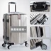 Vỏ vali dày bảo vệ xe đẩy trường hợp hành lý trong suốt mà không có thể tháo rời dây kéo hộp bìa PVC