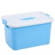 hộp nhựa 4 ngăn Trung bình 65l nhỏ lớn lưu trữ máy tính để bàn hộp lưu trữ nhựa hộp lưu trữ trong suốt hộp lưu trữ thiết bị gia dụng hộp nhựa lớn