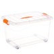 hộp nhựa 4 ngăn Trung bình 65l nhỏ lớn lưu trữ máy tính để bàn hộp lưu trữ nhựa hộp lưu trữ trong suốt hộp lưu trữ thiết bị gia dụng hộp nhựa lớn