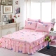 Bedspread giường váy mảnh duy nhất của bông giường bông vải lanh tạp dề nhóm trượt váy 1.51.8 m sò điệp giường - Váy Petti