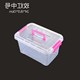 hộp bento nhựa Hộp nhựa vệ sinh hộp lưu trữ hộp lưu trữ hoàn thiện lớn vừa thiết bị gia dụng trong suốt hộp nhỏ hộp nano hộp hộp nhựa 3 ngăn