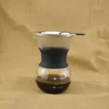 Кофейник, стеклянный комплект из нержавеющей стали, портативный мундштук