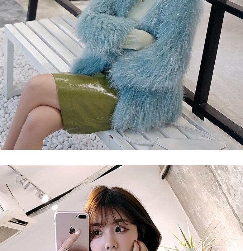 Lông lông hai mặt dệt lông gấu trúc có giá trị cao là lông cáo mỏng lông dài giữa lông phụ nữ - Faux Fur