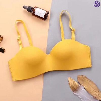 Metropolitan Sexy Liman No marks No Steel Ring Removable Without Shoulder Strap Beauty Back Sexy Students Little Chest Underwear Ladies 